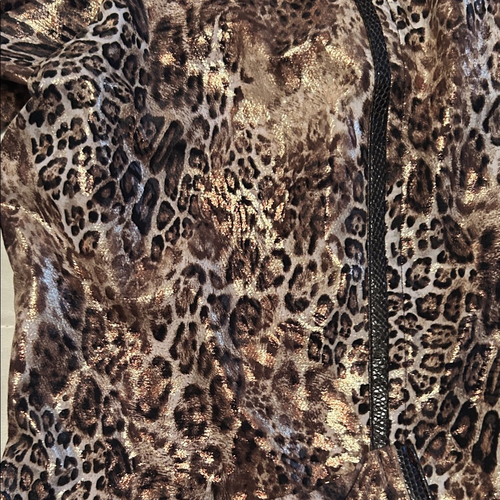 Chicos Zenergy  Leopard Print Jacket - Picture 5 of 5